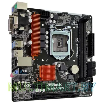 Материнская плата ASRock H110M-DVS R3.0 картинка 3